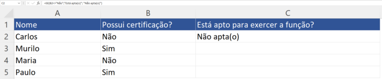 Sinal de diferente no excel como usar com exemplos Go Prático